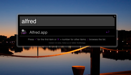 Alfred App Screenshot