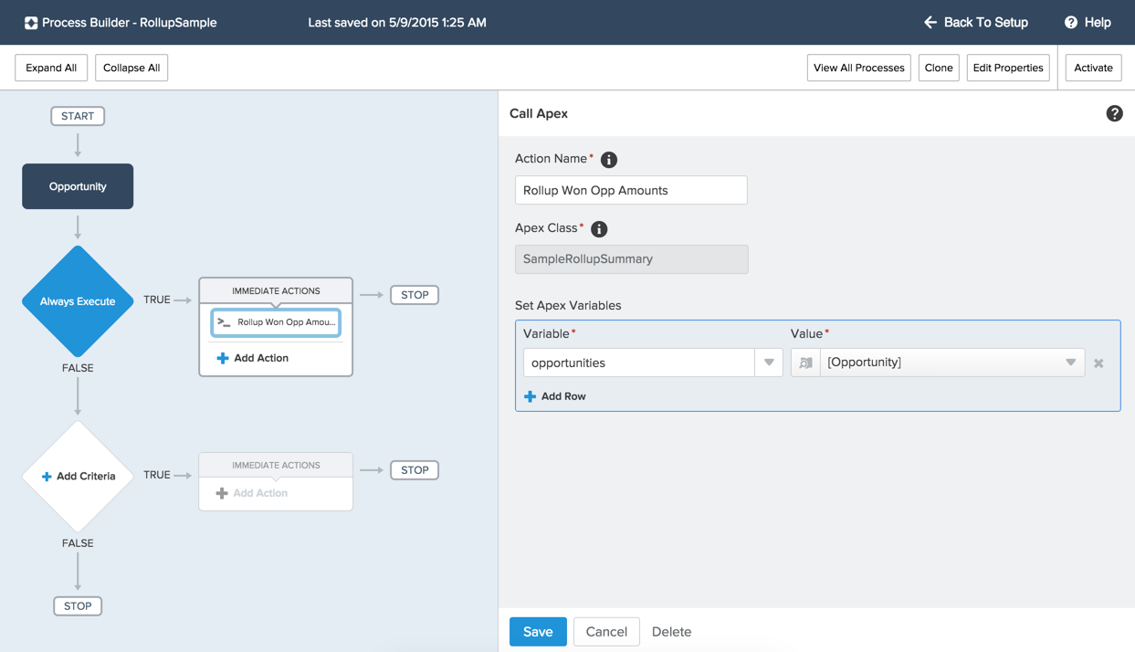 Process Builder Screenshot